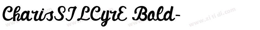 CharisSILCyrE Bold字体转换